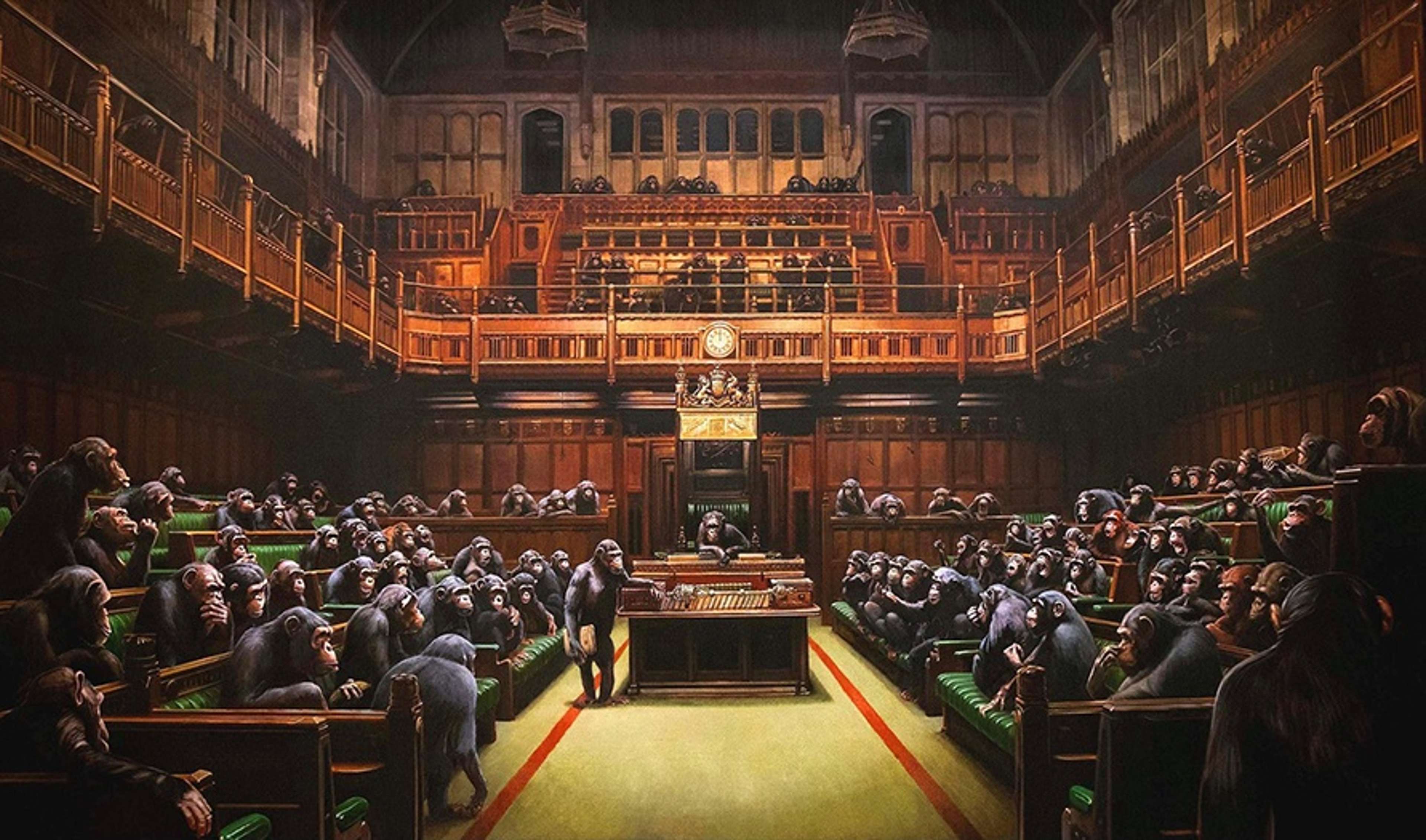 Devolved Parliament by Banksy - MyArtBroker