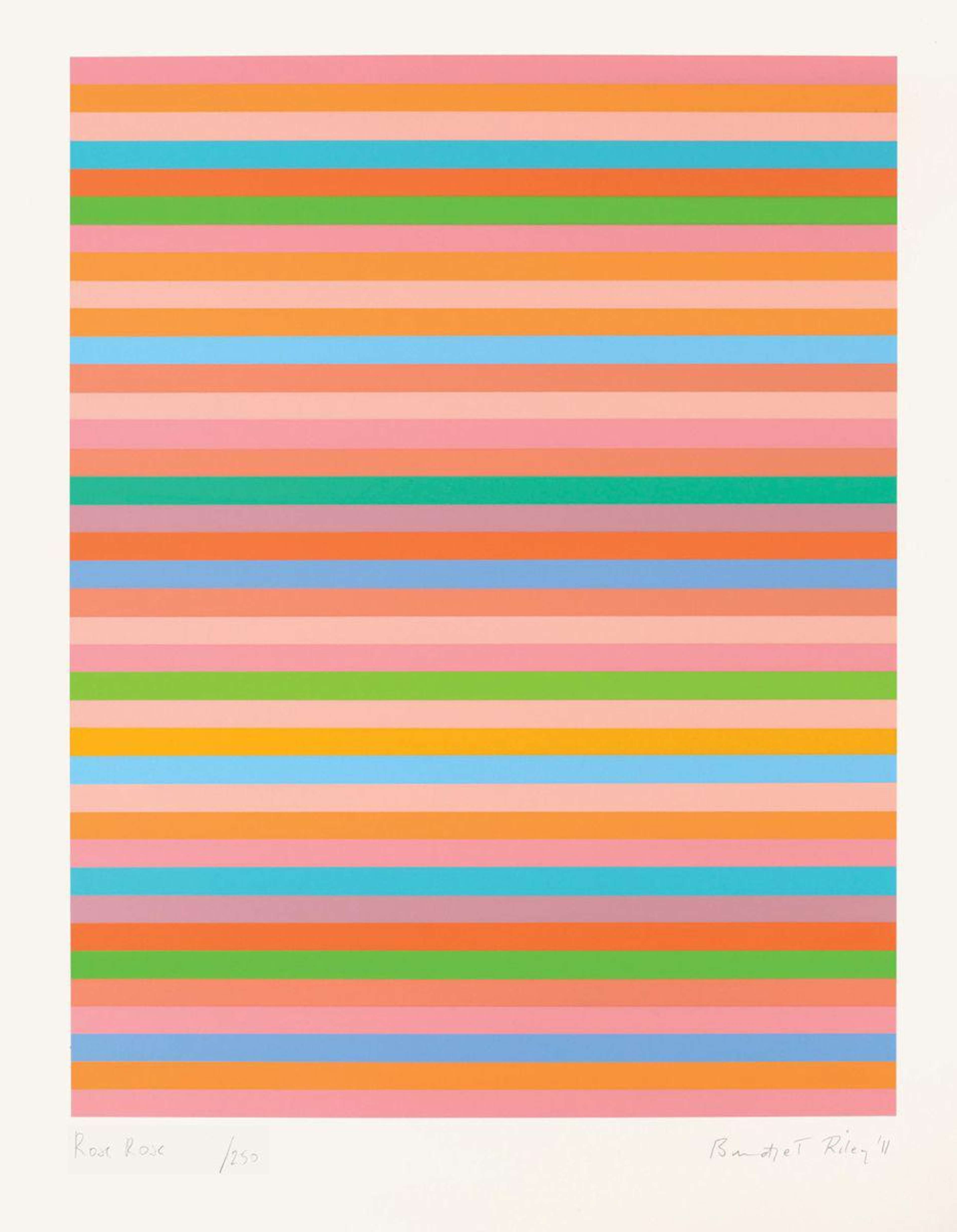 Rose Rose - Signed Print by Bridget Riley 2011 - MyArtBroker