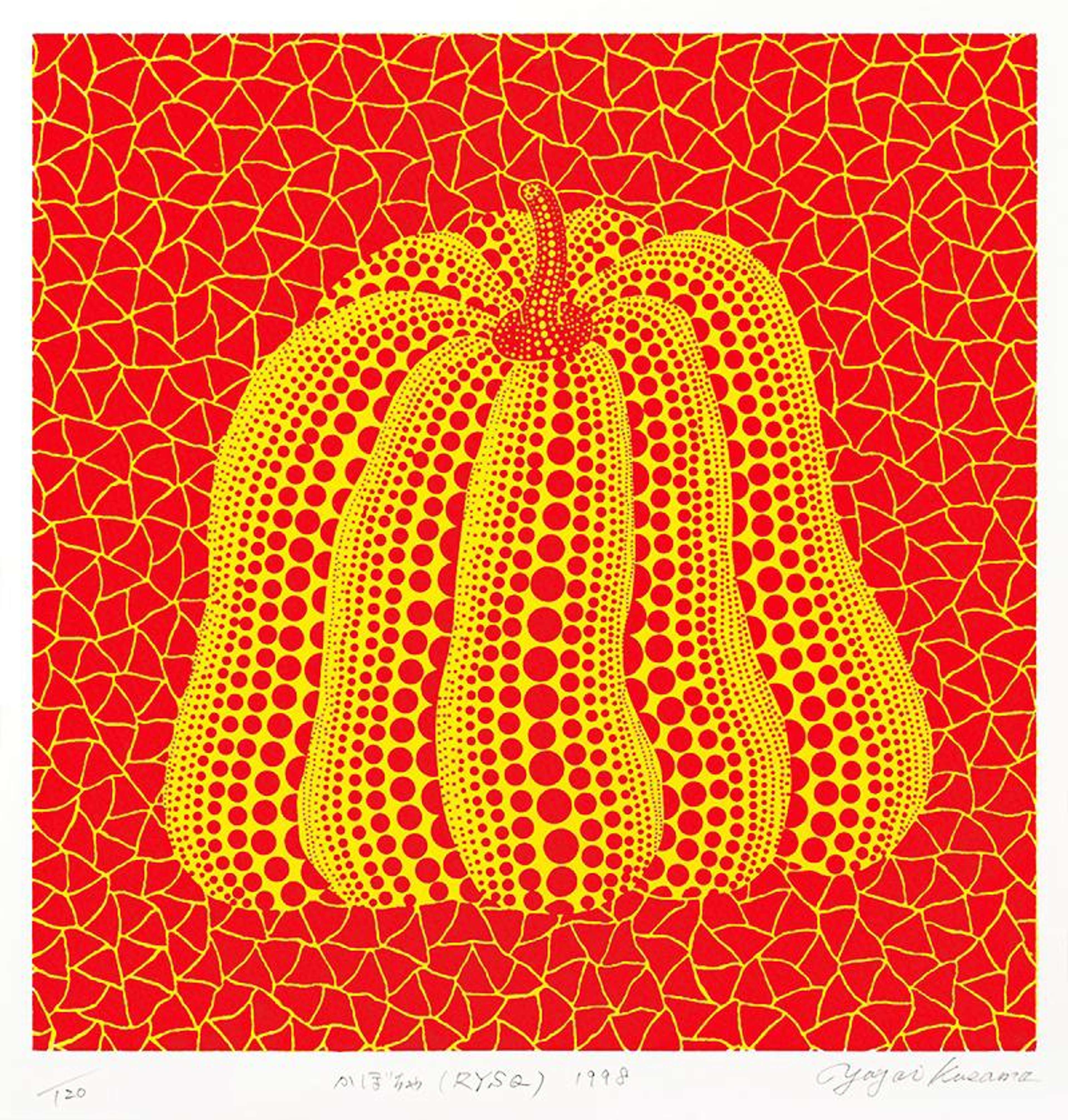 Pumpkin (RYSQ) - Signed Print by Yayoi Kusama 1998 - MyArtBroker