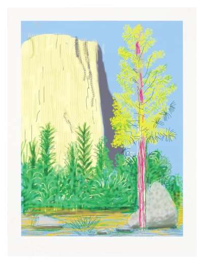 The Yosemite Suite 22 - Signed Print by David Hockney 2010 - MyArtBroker
