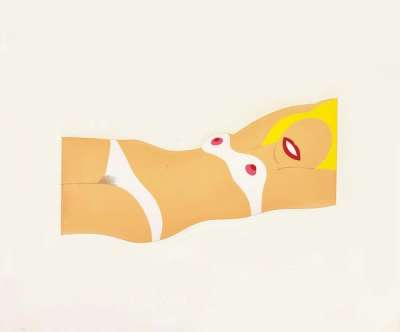 Cut Out Nude - Signed Mixed Media by Tom Wesselmann 1965 - MyArtBroker