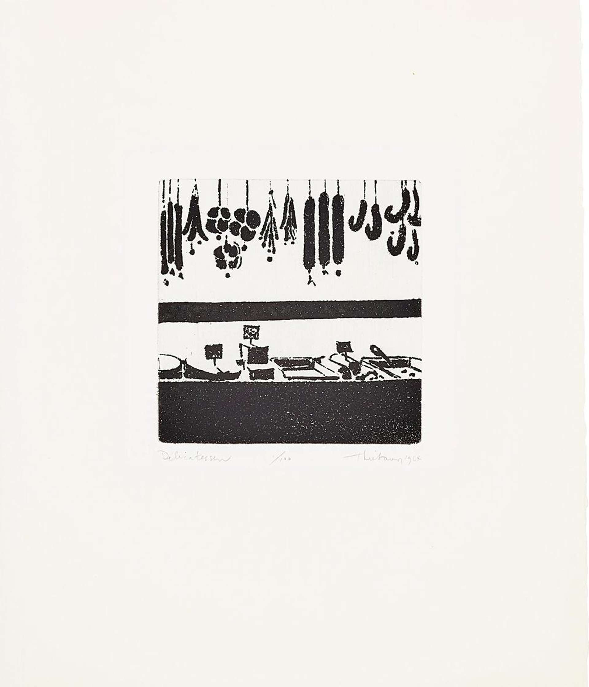 Delicatessen - Signed Print by Wayne Thiebaud 1964 - MyArtBroker