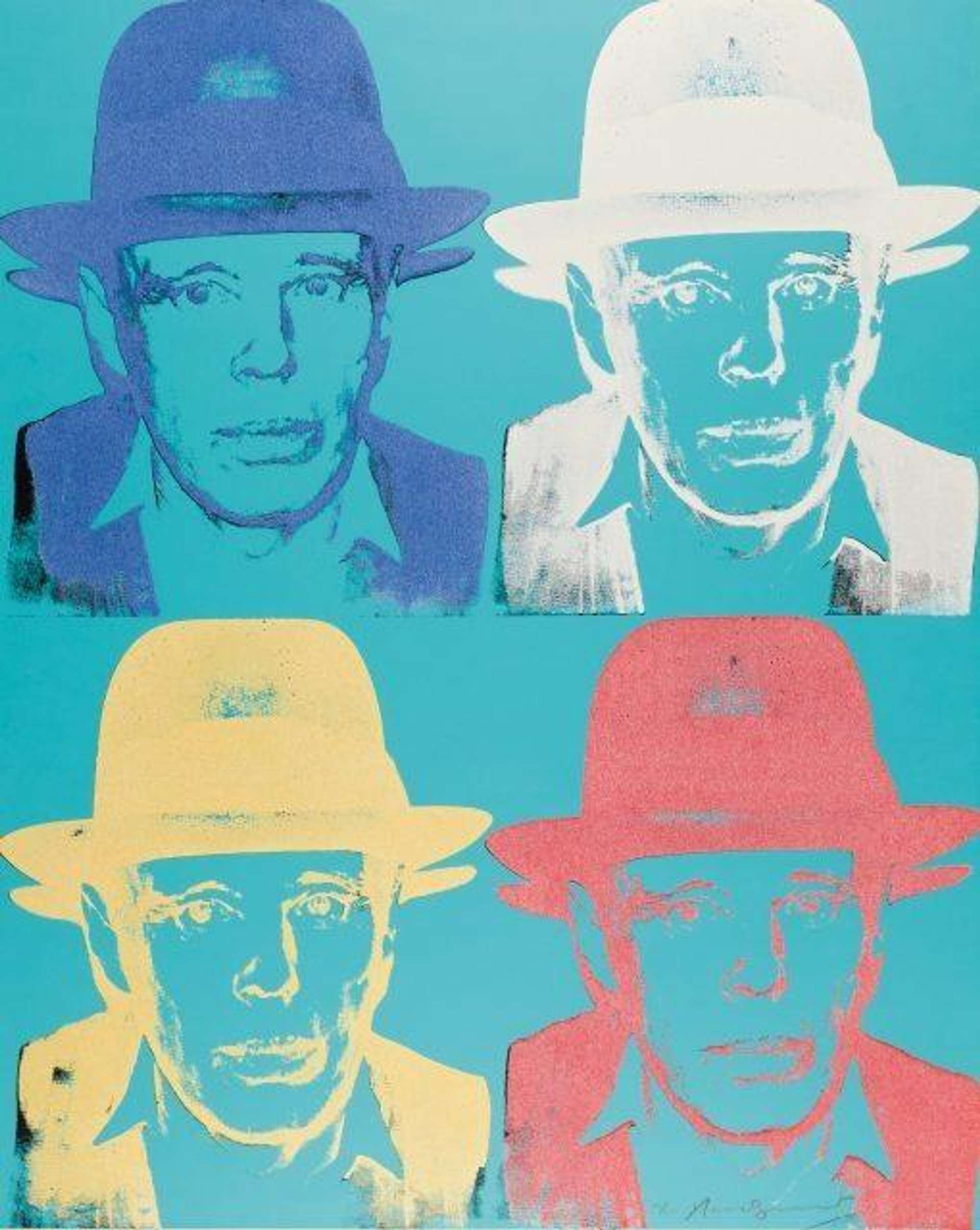 Andy Warhol: Joseph Beuys (F. & S. II.244) - Signed Print