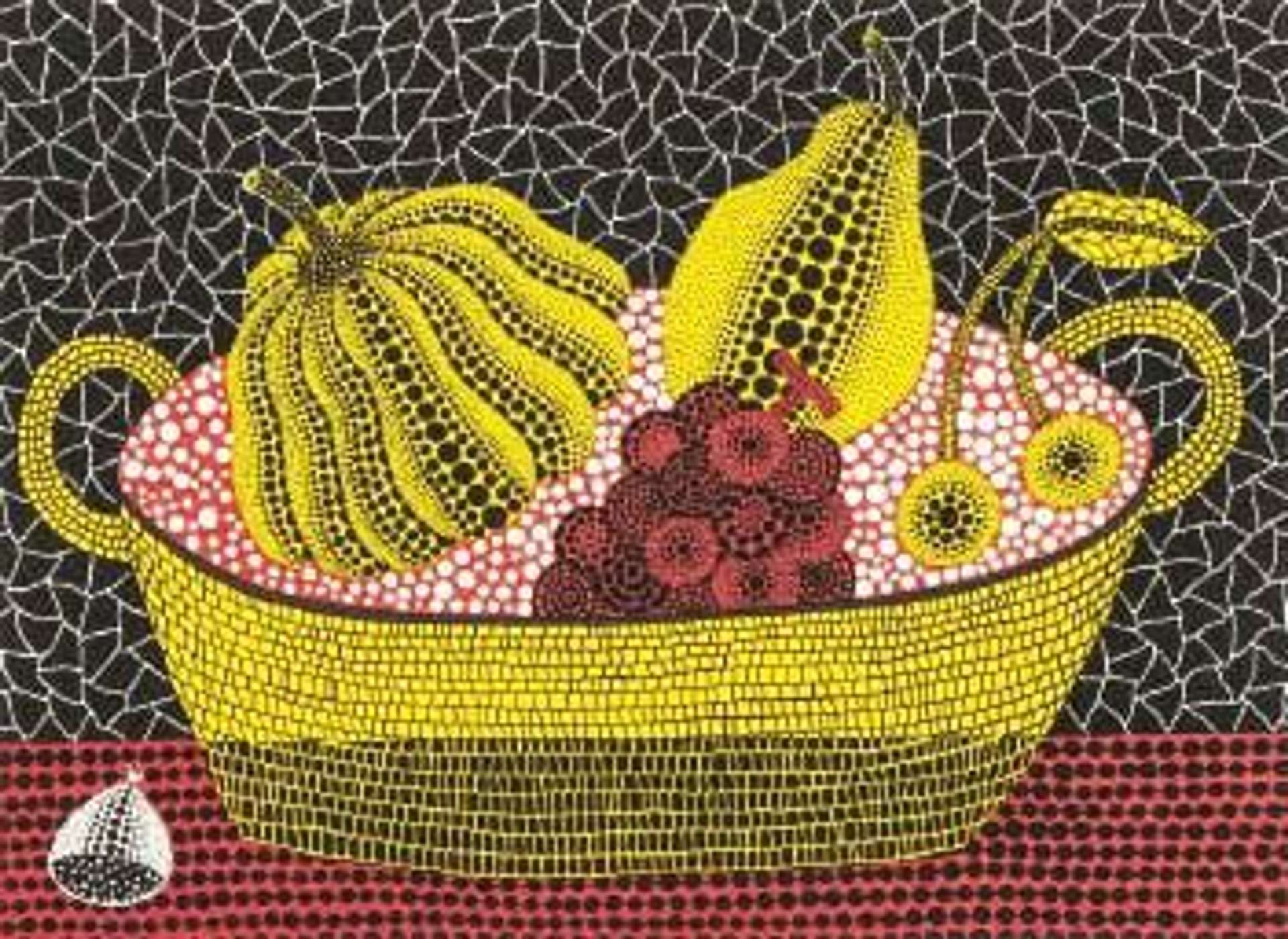Pumpkin And Fruits - Signed Print by Yayoi Kusama 1993 - MyArtBroker