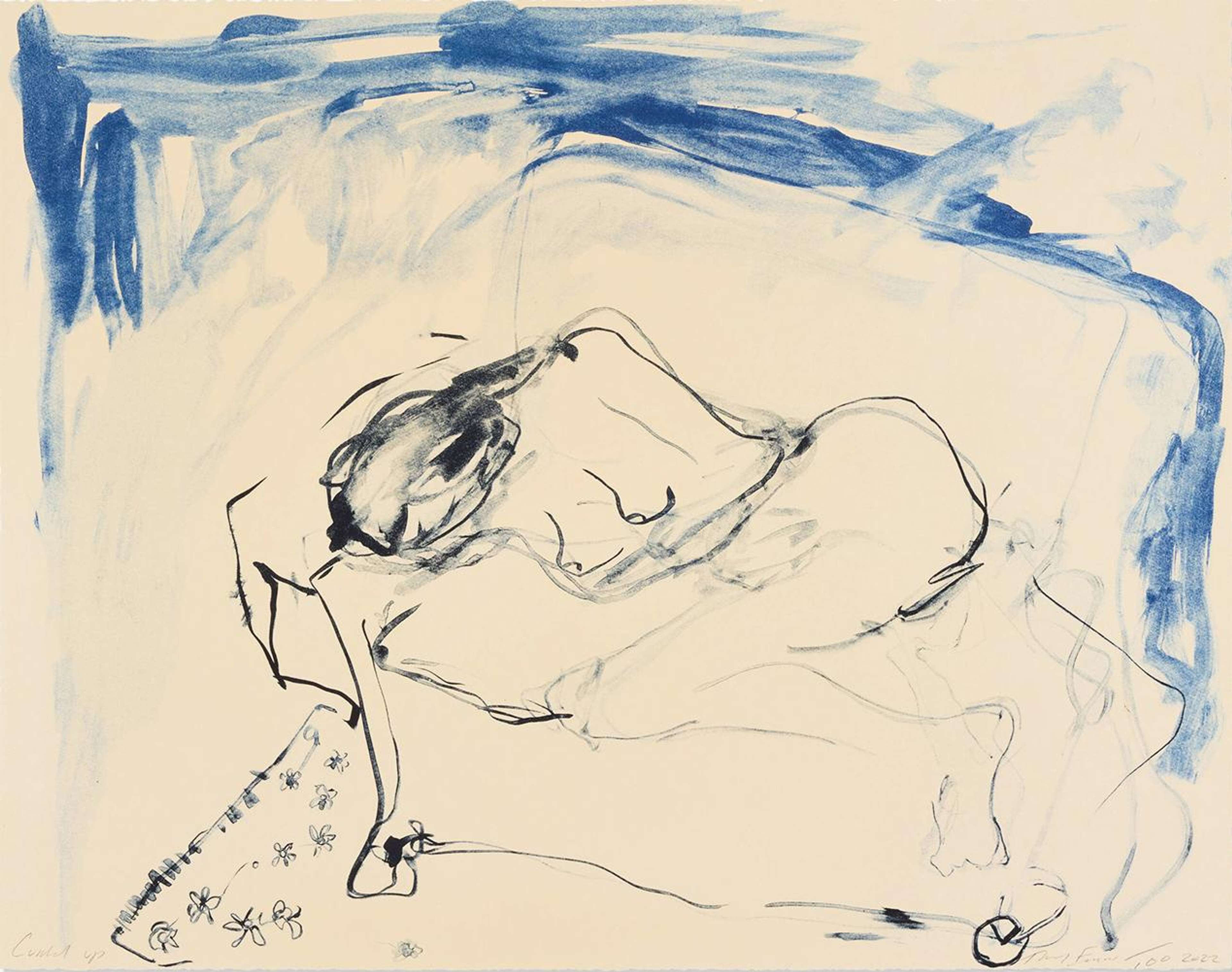 Curled Up - Signed Print by Tracey Emin 2022 - MyArtBroker