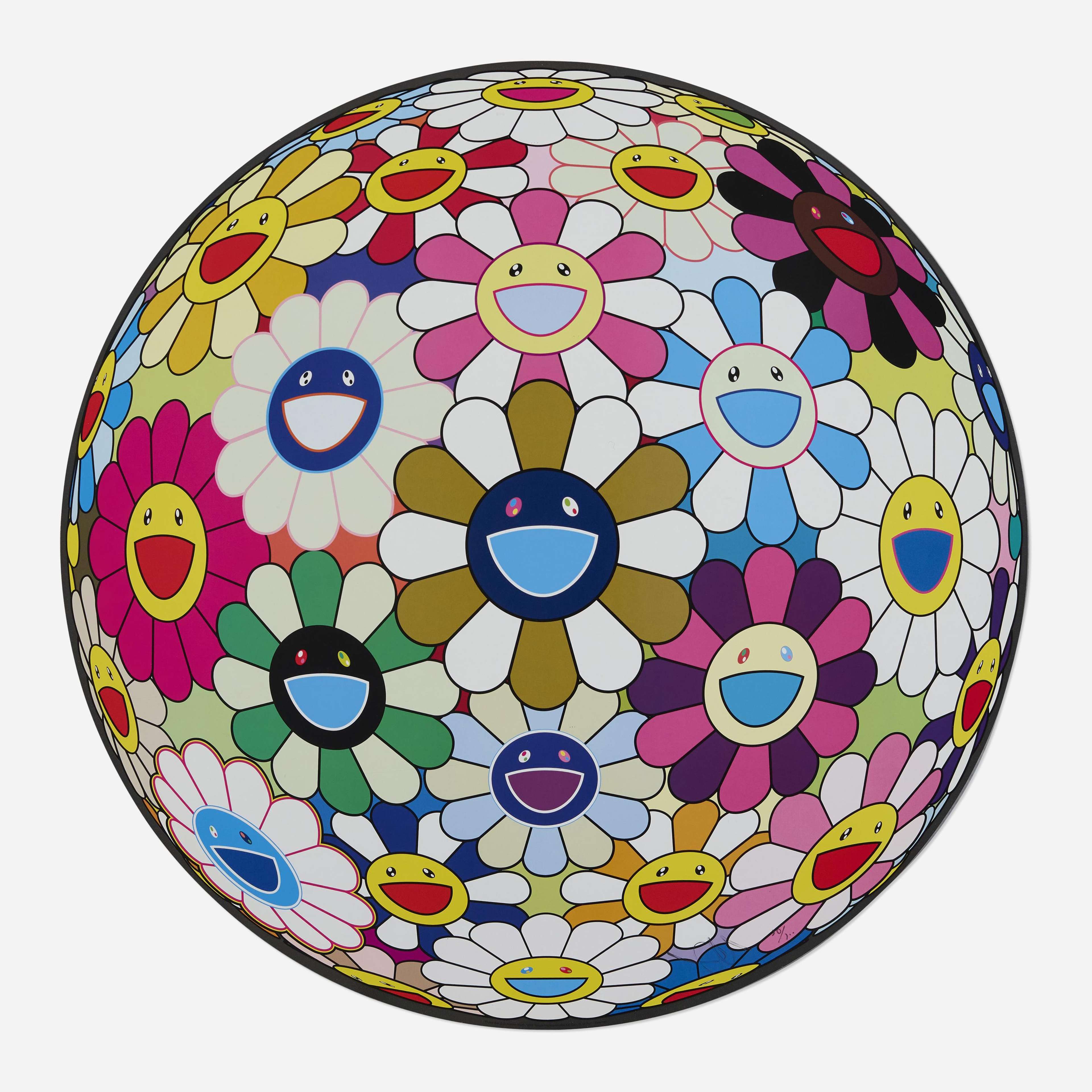 Flower Ball: Autumn (3D) - Signed Print by Takashi Murakami 2004 - MyArtBroker