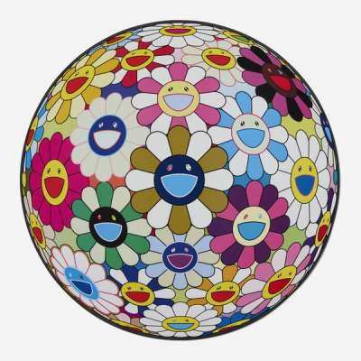 Flower Ball: Autumn (3D) - Signed Print by Takashi Murakami 2004 - MyArtBroker