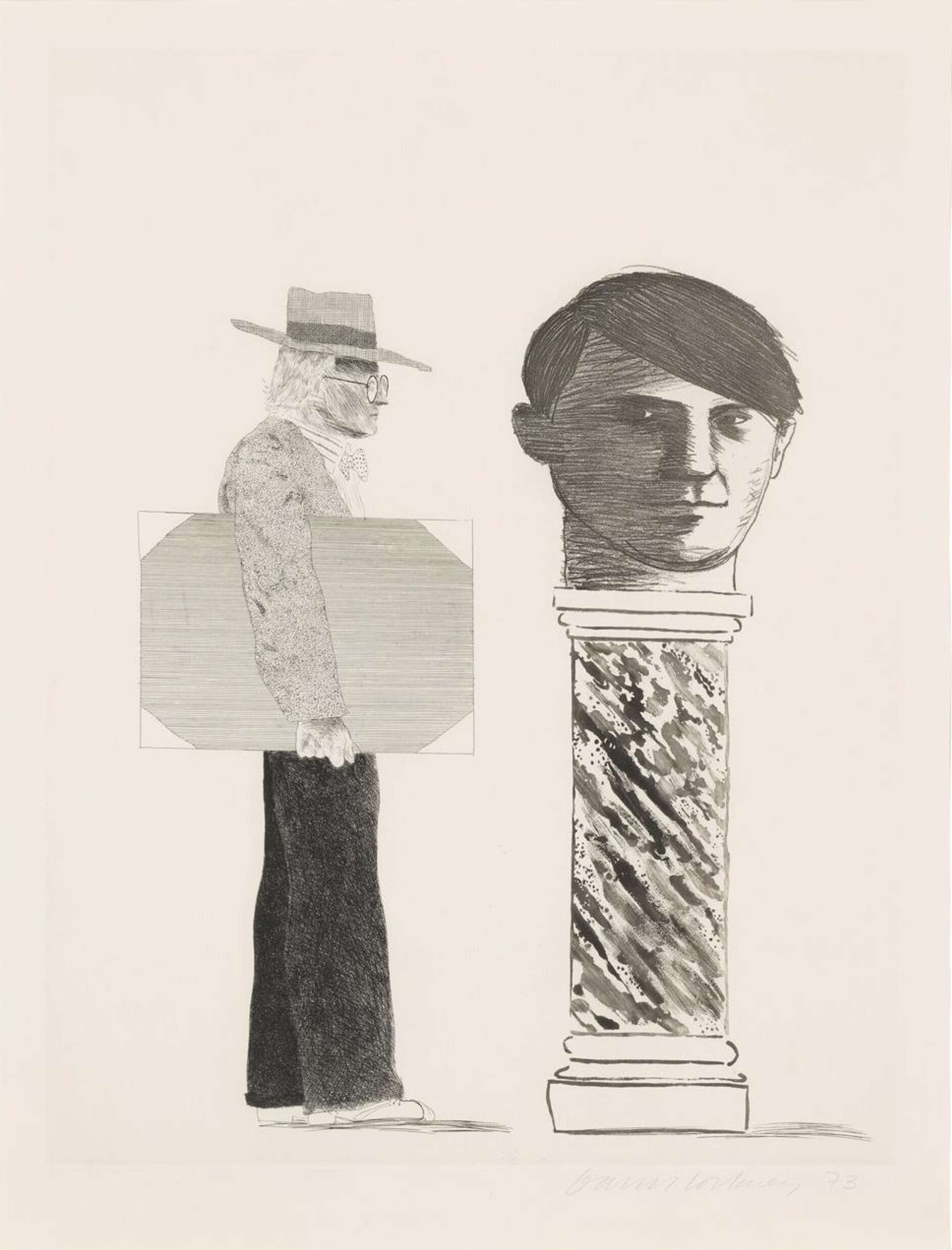 The Student - Signed Print by David Hockney 1973 - MyArtBroker