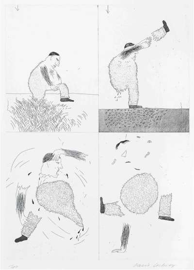 He Tore Himself In Two - Signed Print by David Hockney 1969 - MyArtBroker