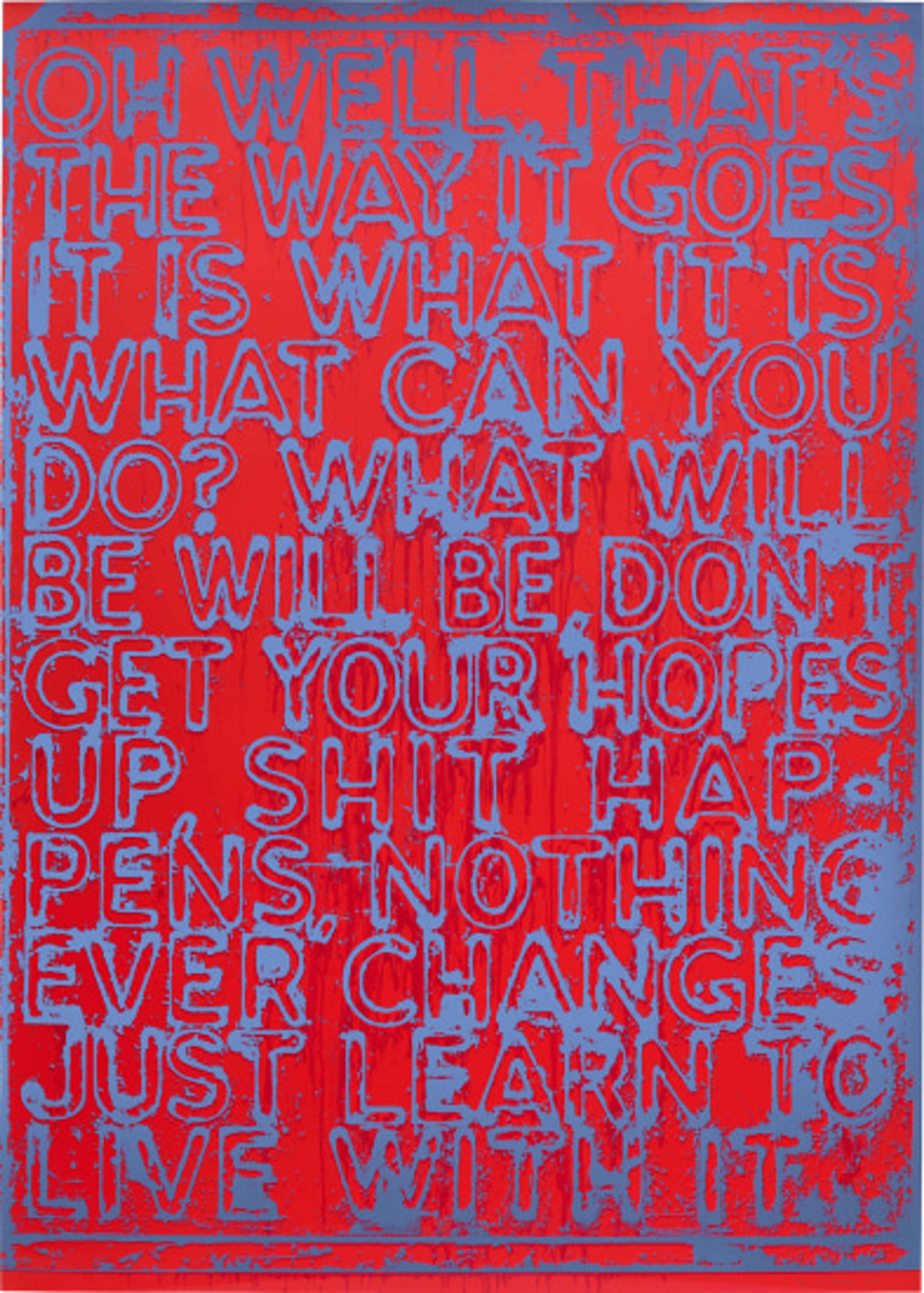 Oh Well - Signed Print by Mel Bochner 2020 - MyArtBroker