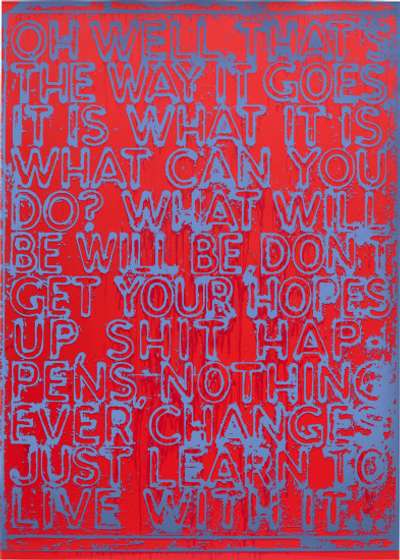 Oh Well - Signed Print by Mel Bochner 2020 - MyArtBroker