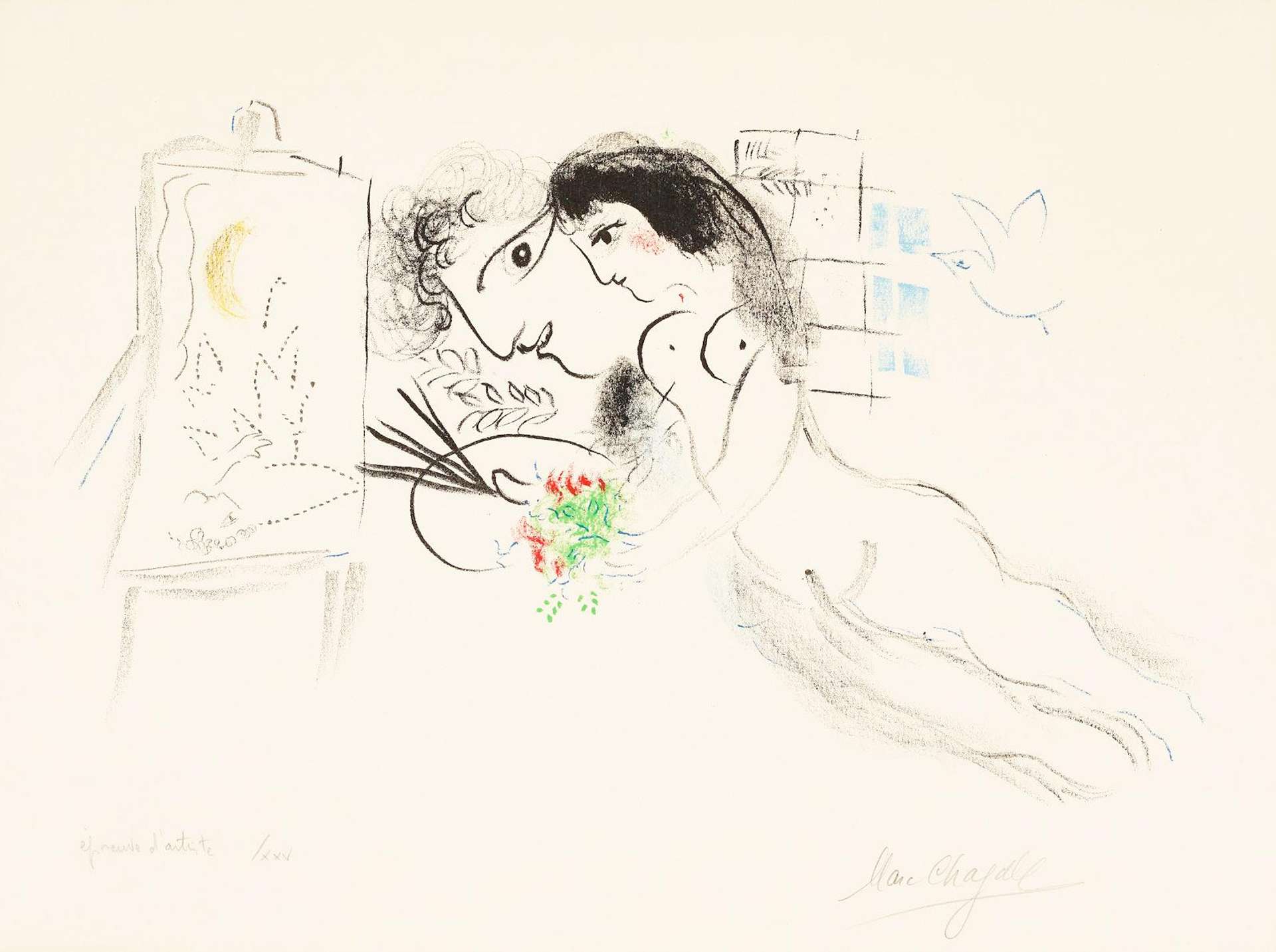 Rêve Familier - Signed Print by Marc Chagall 1969 - MyArtBroker