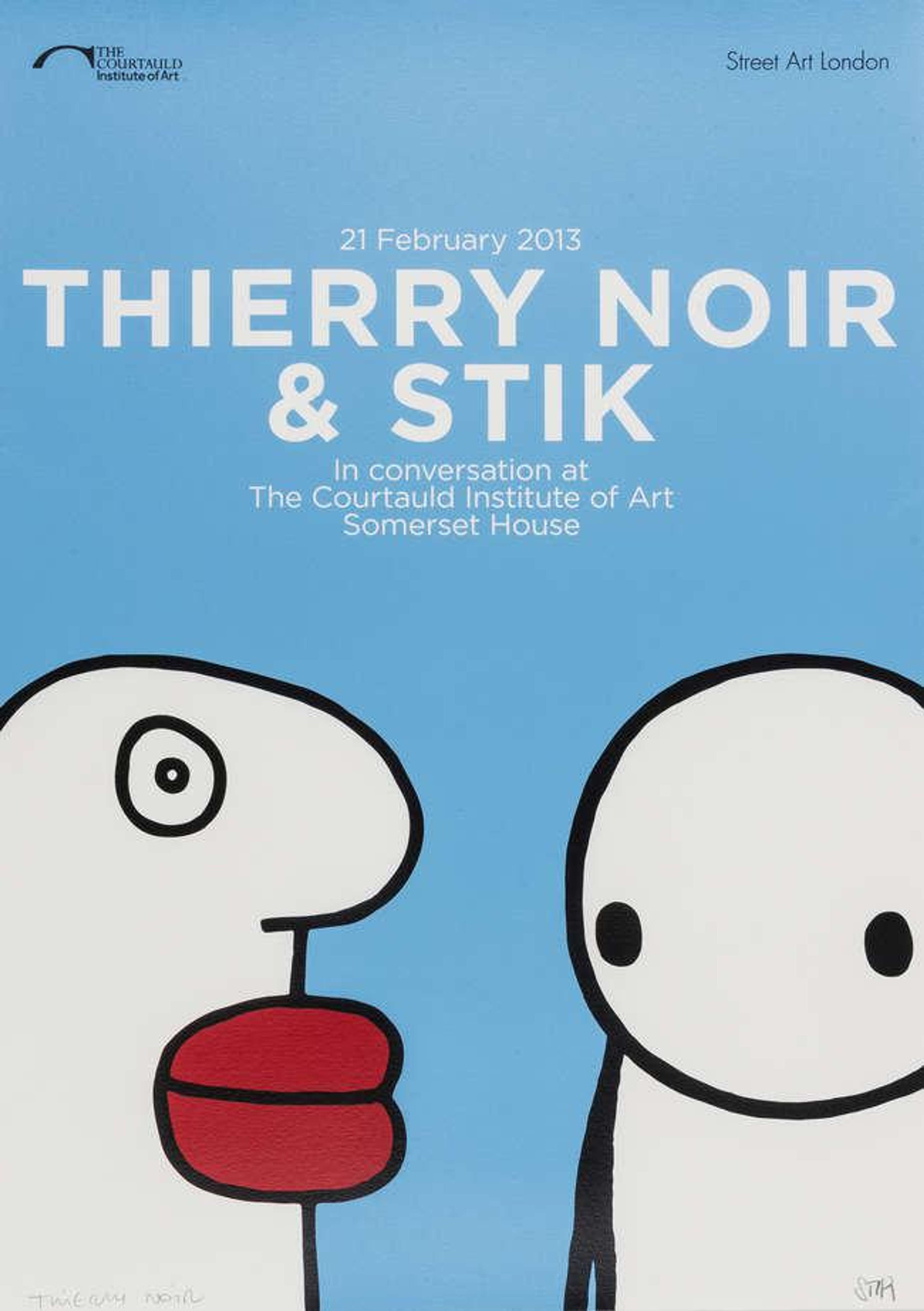 Stik & Thierry Noir In Conversation - Signed Print