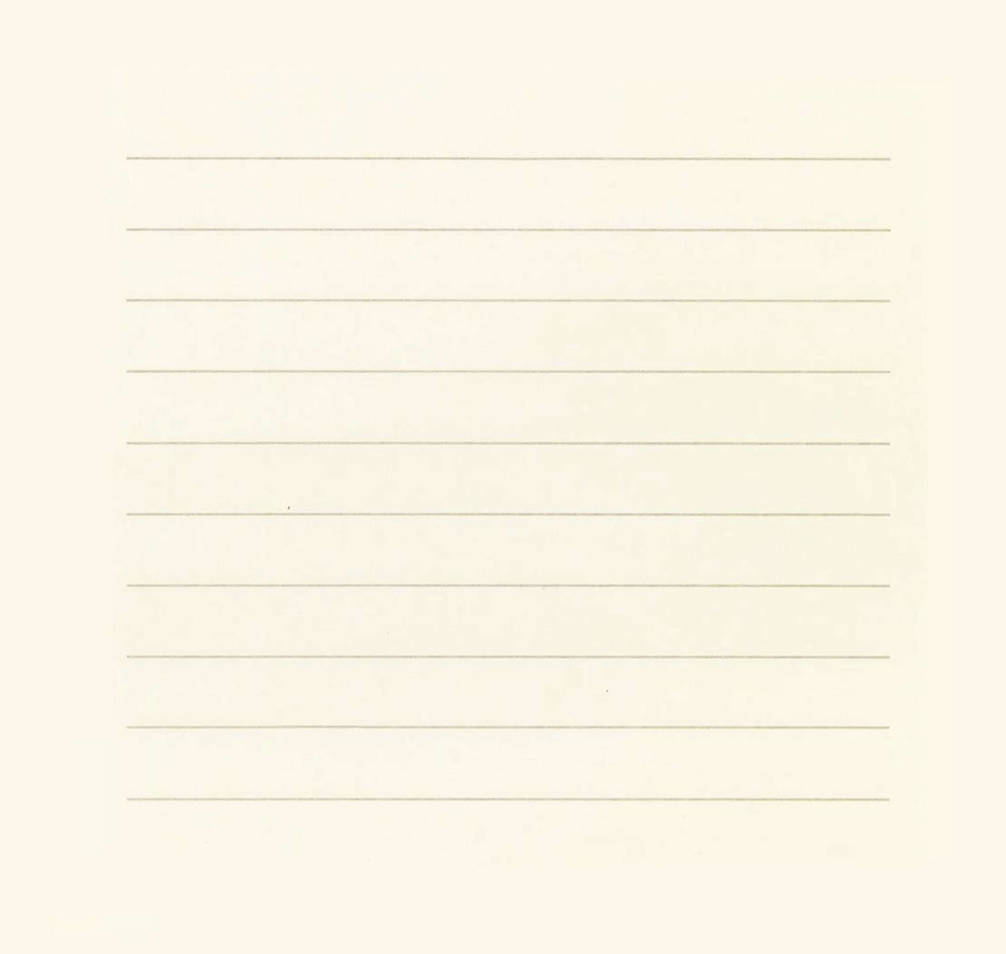 On A Clear Day 8 - Signed Print by Agnes Martin 1973 - MyArtBroker
