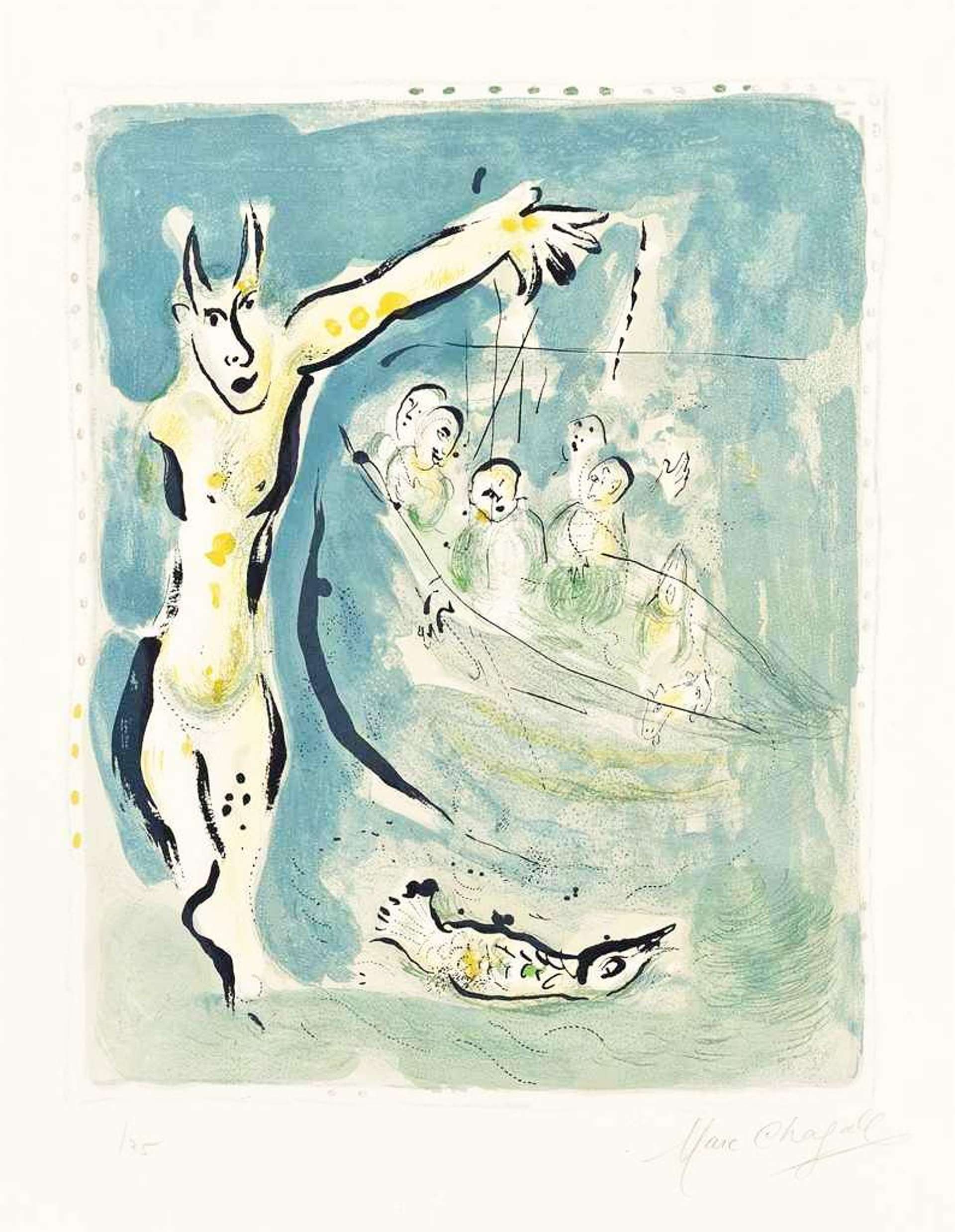Près Des Eaux D’Aulis blanches - Signed Print by Marc Chagall 1967 - MyArtBroker