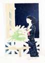 Andre Brasilier: Woman With A Bouquet - Signed Print