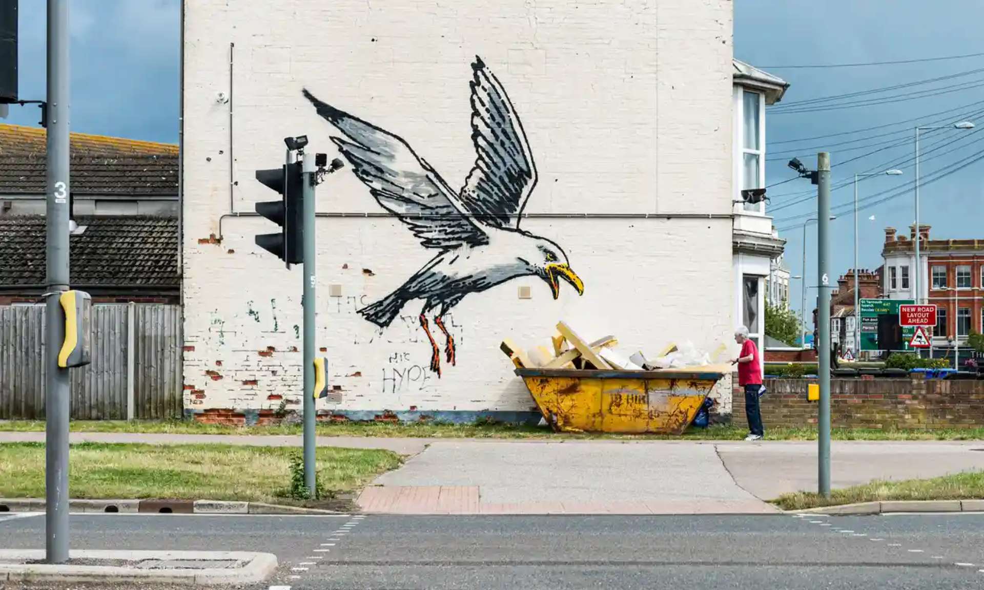 Seagull, Lowestoft, Great British Spraycation by Banksy