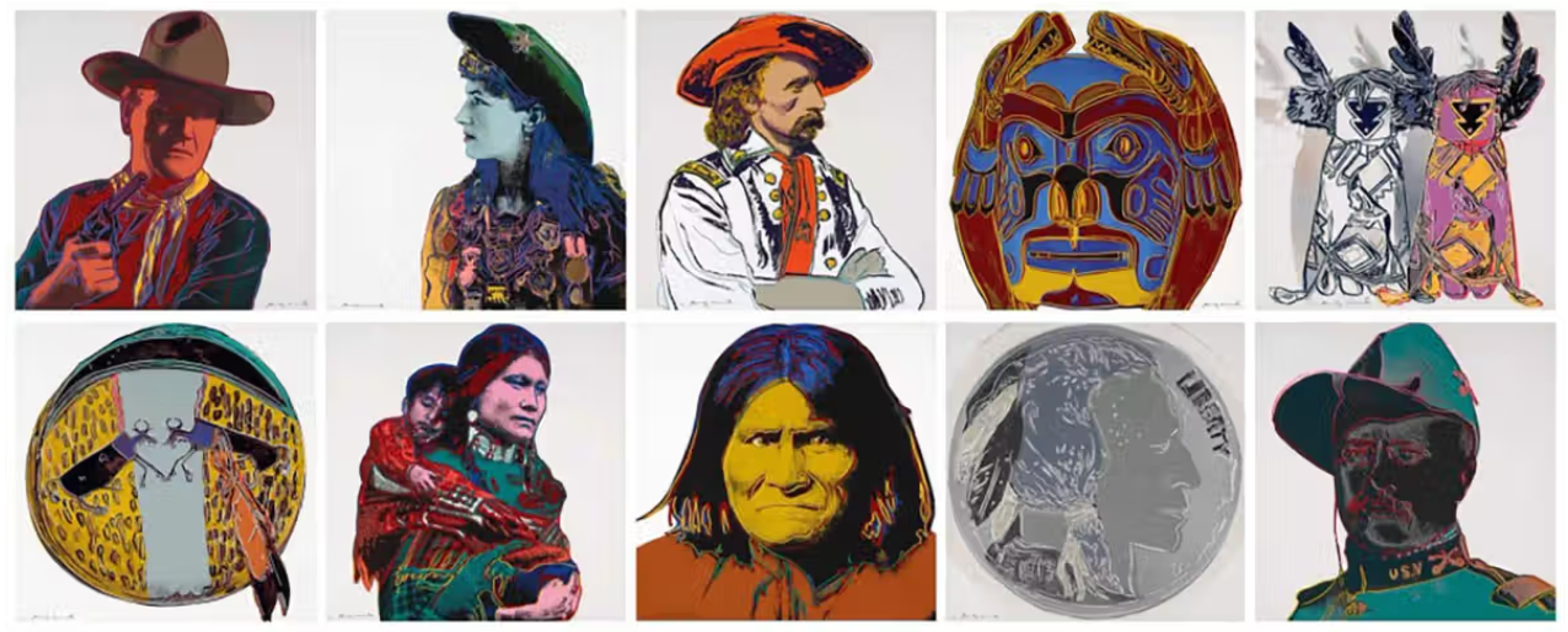 Cowboys And Indians (complete set) by Andy Warhol - MyArtBroker