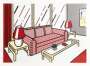 Roy Lichtenstein: Red Lamps - Signed Print
