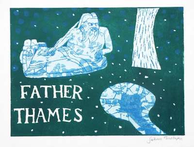 Father Thames - Signed Print by Julian Trevelyan 1969 - MyArtBroker