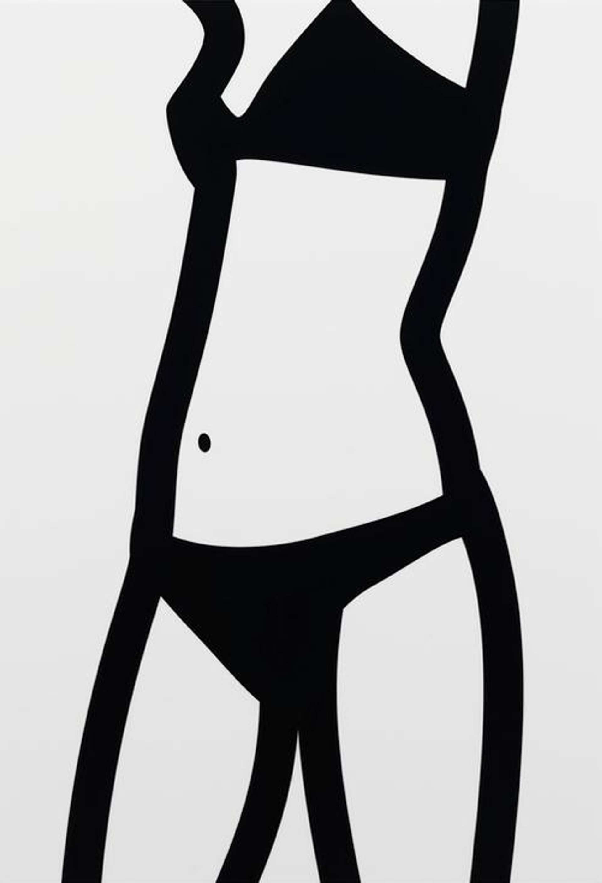 Julian Opie: Watching Suzanne (front) 3 - Signed Mixed Media
