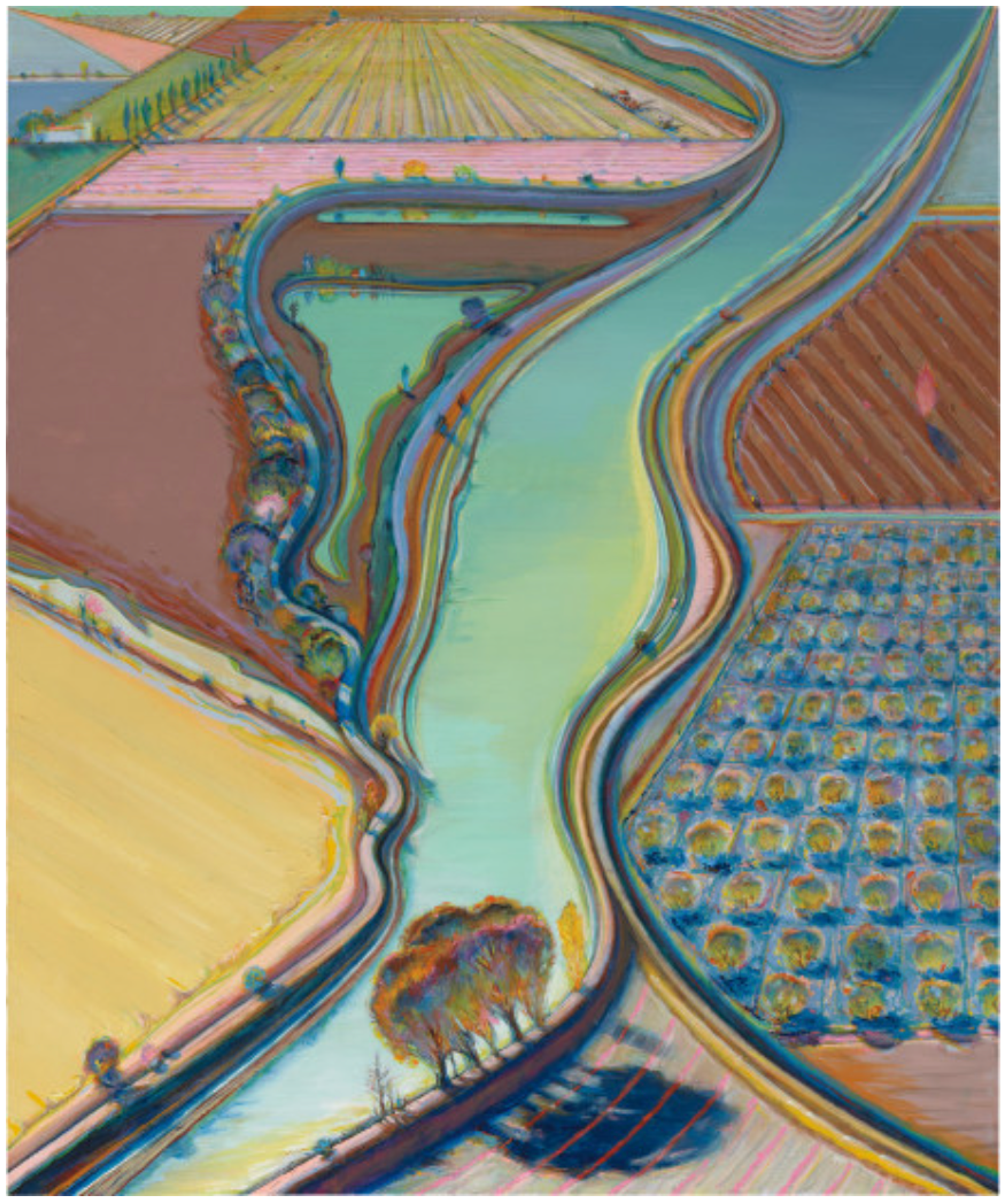 Winding River by Wayne Thiebaud - Phillips 