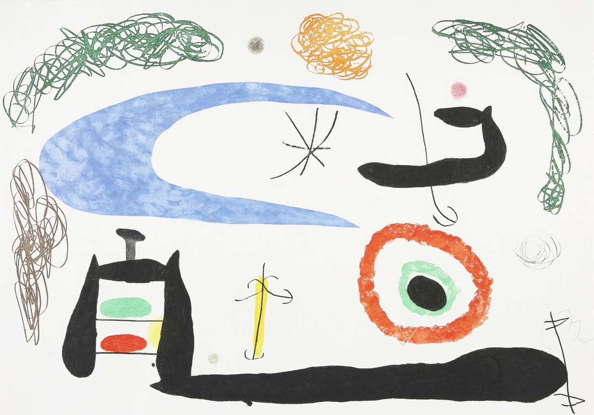 Joan Miró: Dormir Sous La Lune - Signed Print
