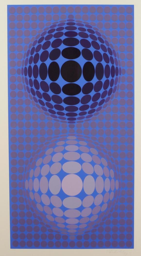 Victor Vasarely、CTA103A、希少画集画、新品額装付 Victor Vasarely、CTA103A、希少画集画、新品額装付 2025年最新