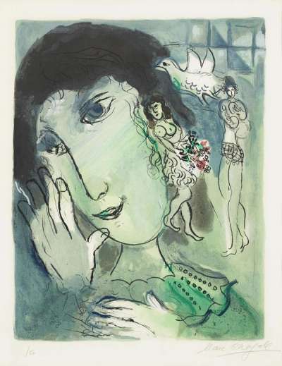 Le Poète - Signed Print by Marc Chagall 1966 - MyArtBroker