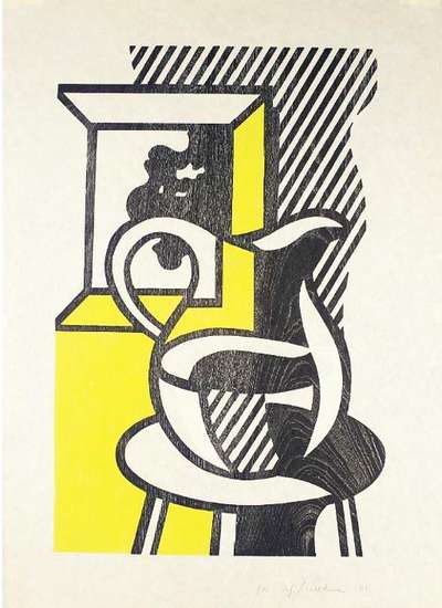 Roy Lichtenstein: Picture And Pitcher - Signed Print