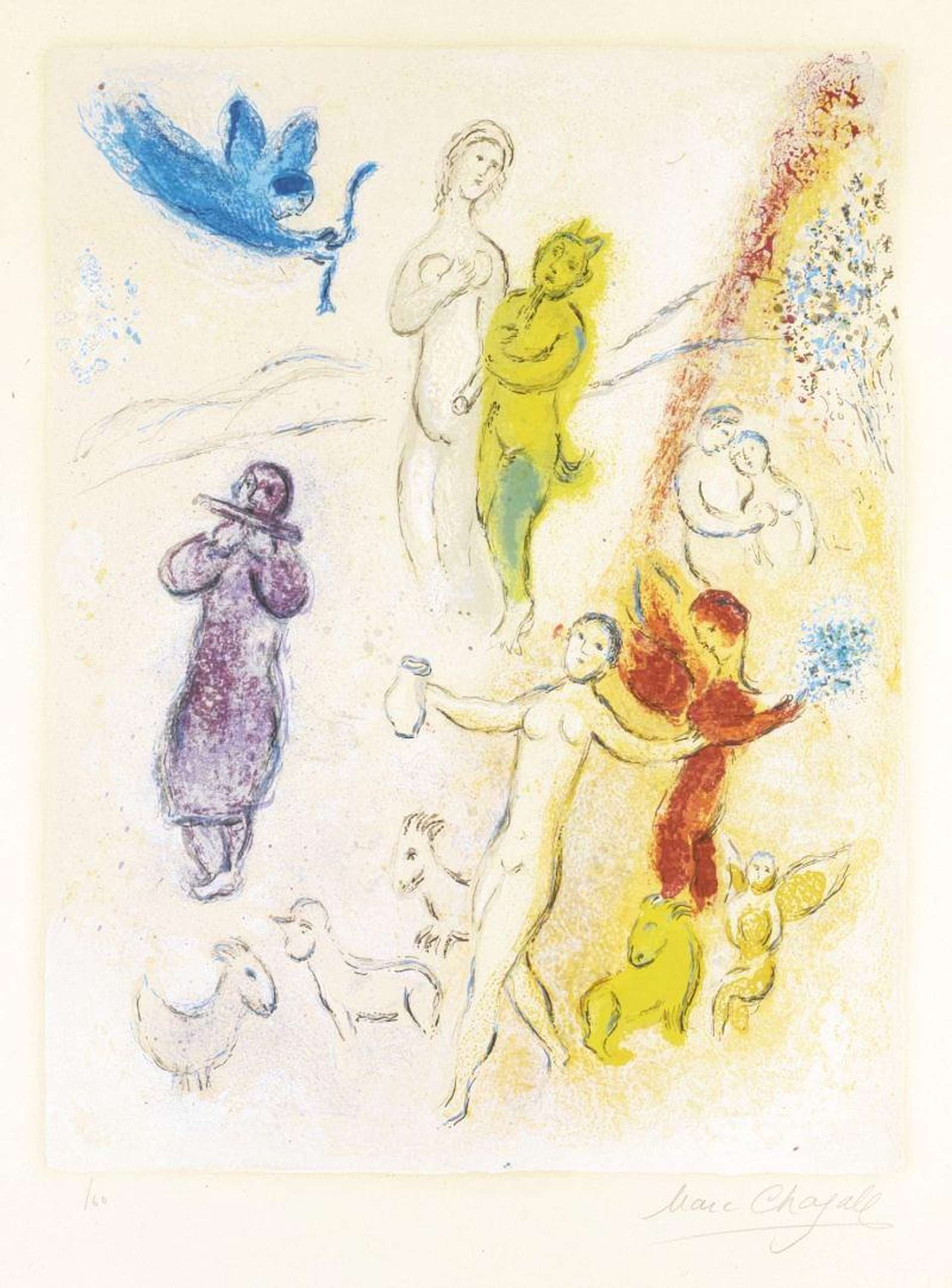 La Fable De Syringe - Signed Print by Marc Chagall 1961 - MyArtBroker