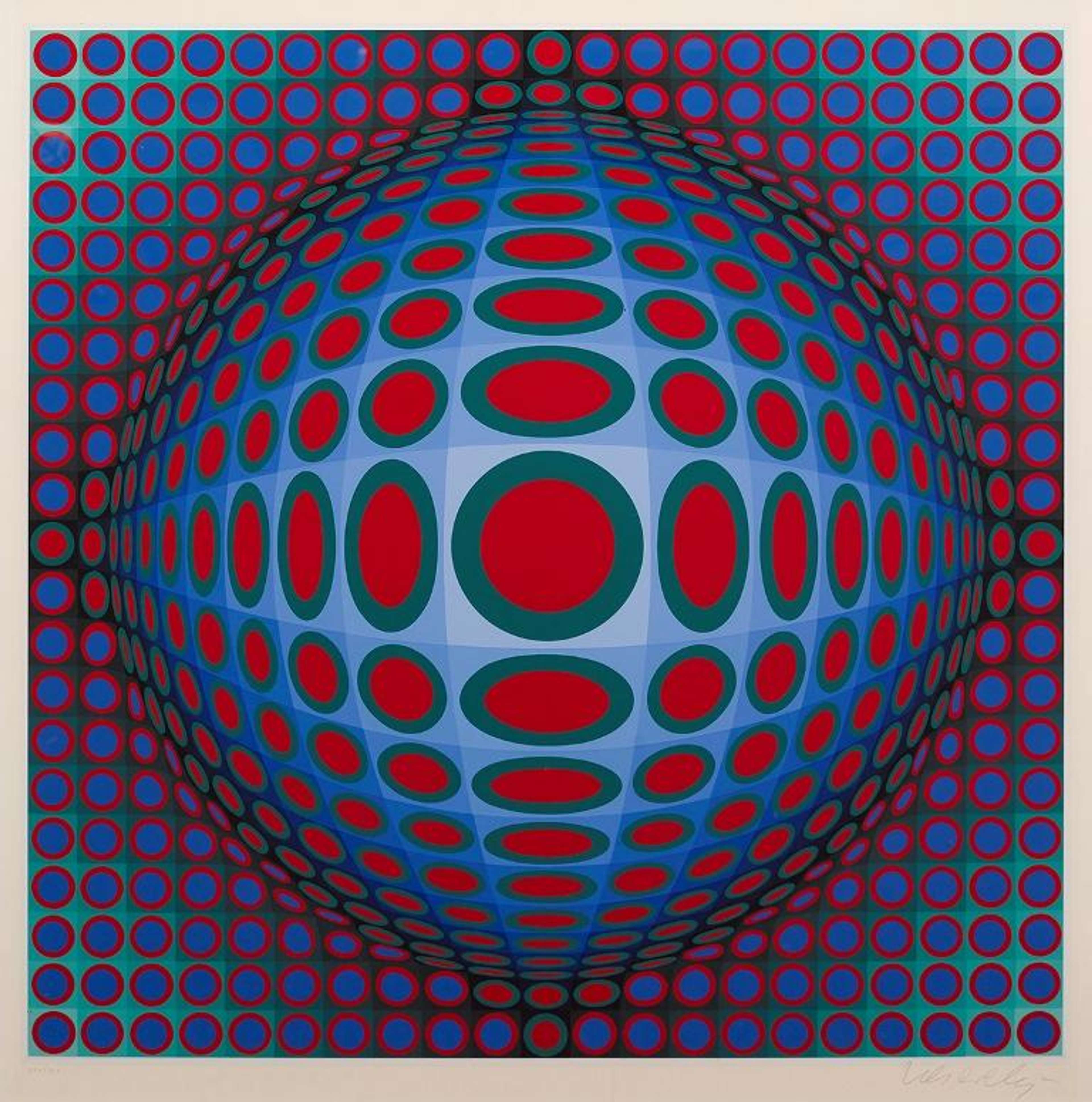 Vega 222 - Signed Print by Victor Vasarely 1969 - MyArtBroker