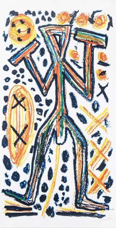 Standart - Signed Print by A. R. Penck 1991 - MyArtBroker