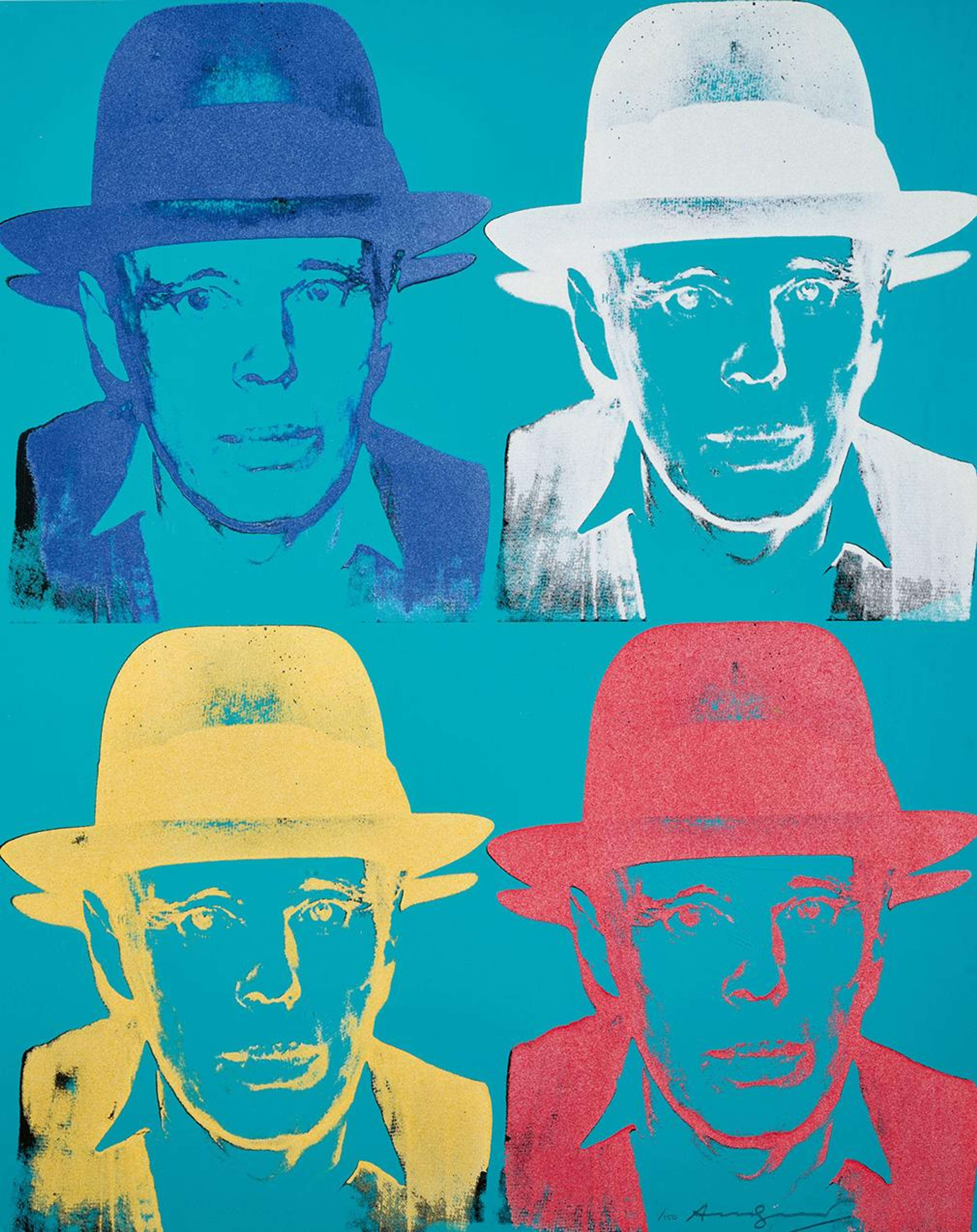 Joseph Beuys State III (F. & S. II.244) - Signed Print by Andy Warhol 1980 - MyArtBroker