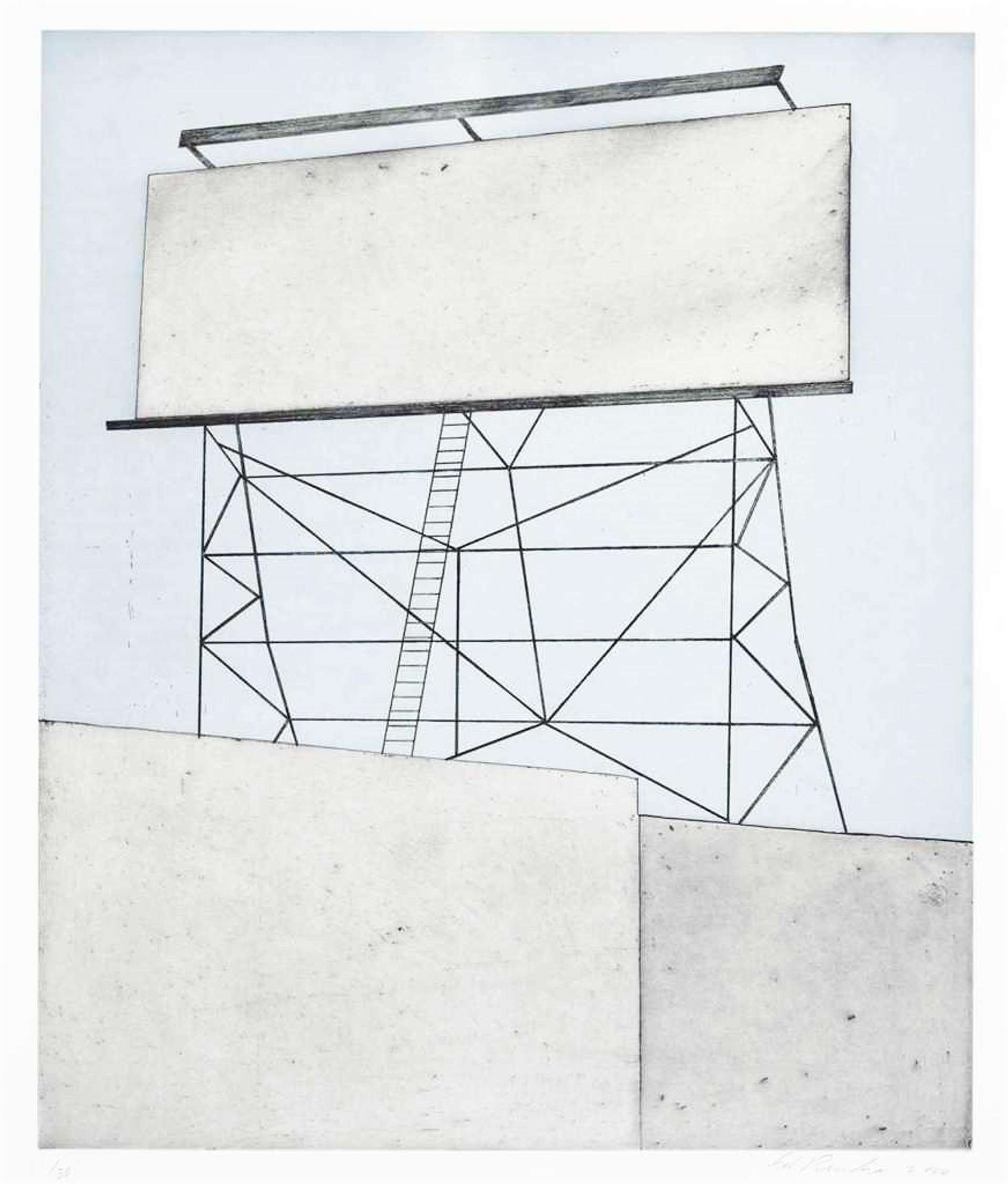 Your Space On Building - Signed Print by Ed Ruscha 2006 - MyArtBroker