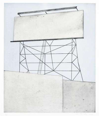 Ed Ruscha: Your Space On Building - Signed Print