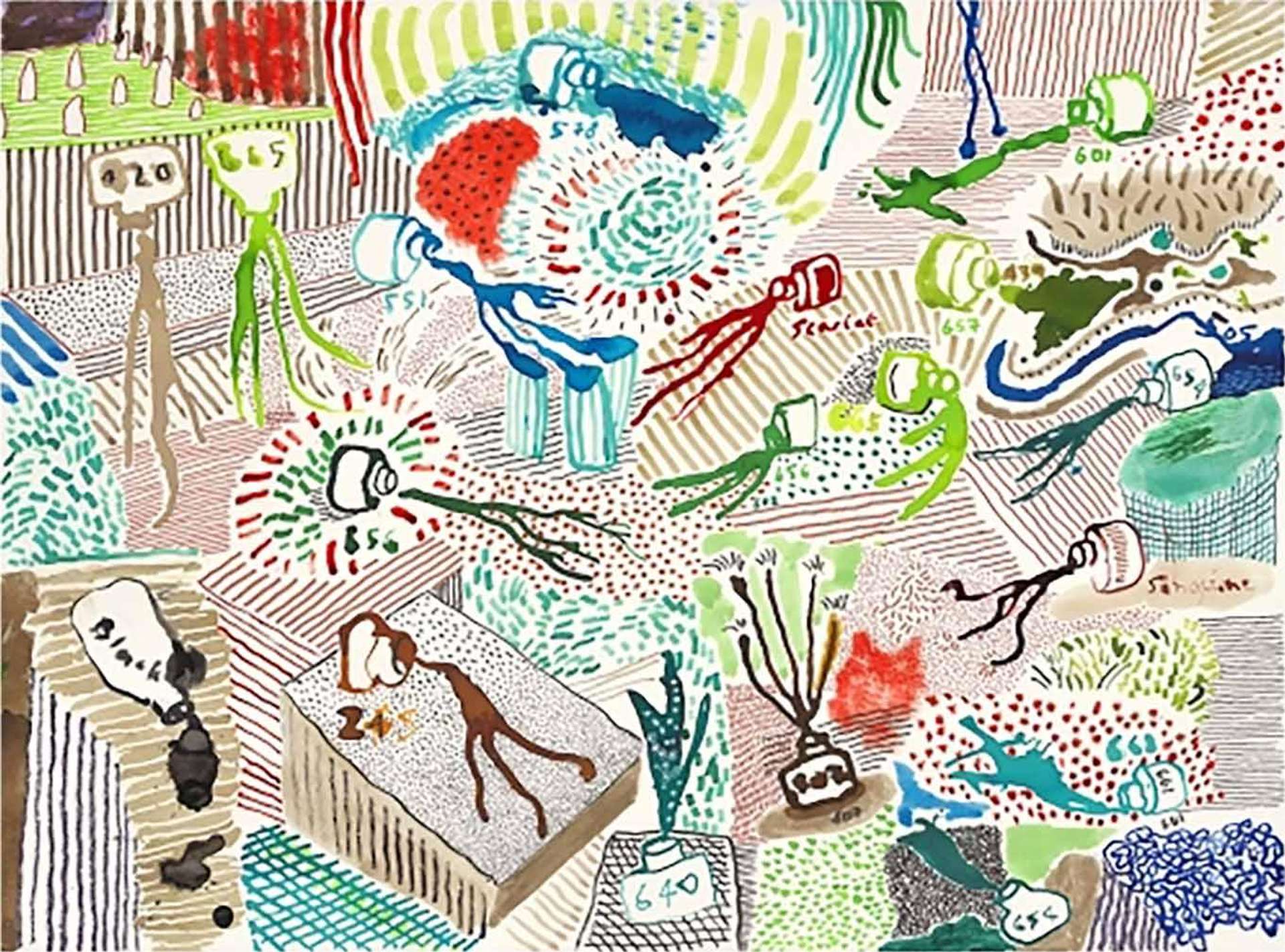 Spilt Ink - Signed Print by David Hockney 2019 - MyArtBroker