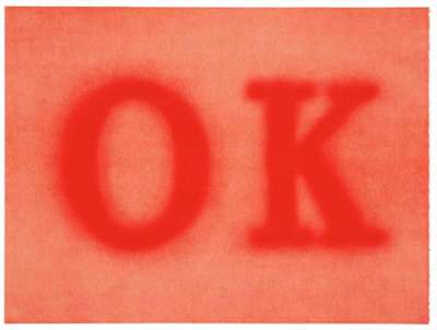 OK (State II) - Signed Print by Ed Ruscha 1990 - MyArtBroker