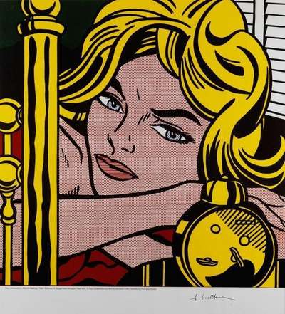 Roy Lichtenstein: Blonde Waiting - Signed Print
