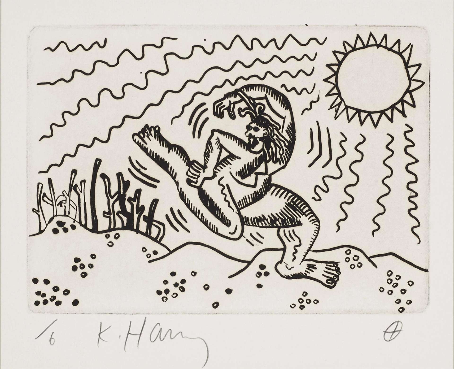 Keith Haring: Untitled 1989 - Signed Print