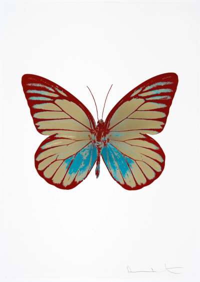 The Souls I (grafix gold, topaz, chilli red) - Signed Print by Damien Hirst 2010 - MyArtBroker