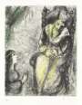 Marc Chagall: Bathsheba Aux Pieds De David - Signed Print