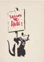 Banksy: Welcome To Hell (red) - Unsigned Print
