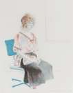 Celia Seated In An Office Chair - Signed Print