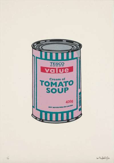 Soup Can (pink, emerald and raspberry) - Signed Print by Banksy 2005 - MyArtBroker