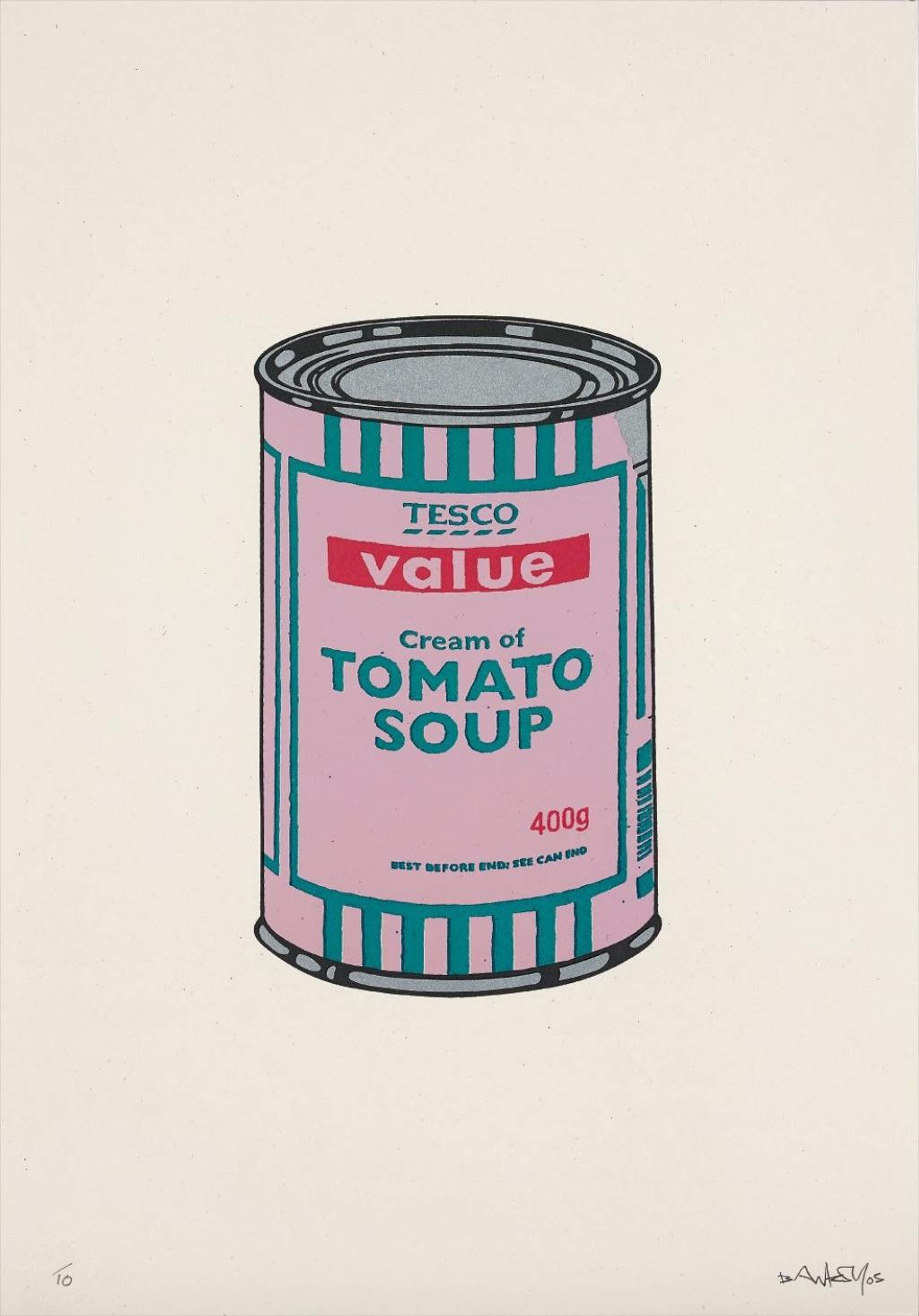 Soup Can (pink, emerald and raspberry) - Signed Print