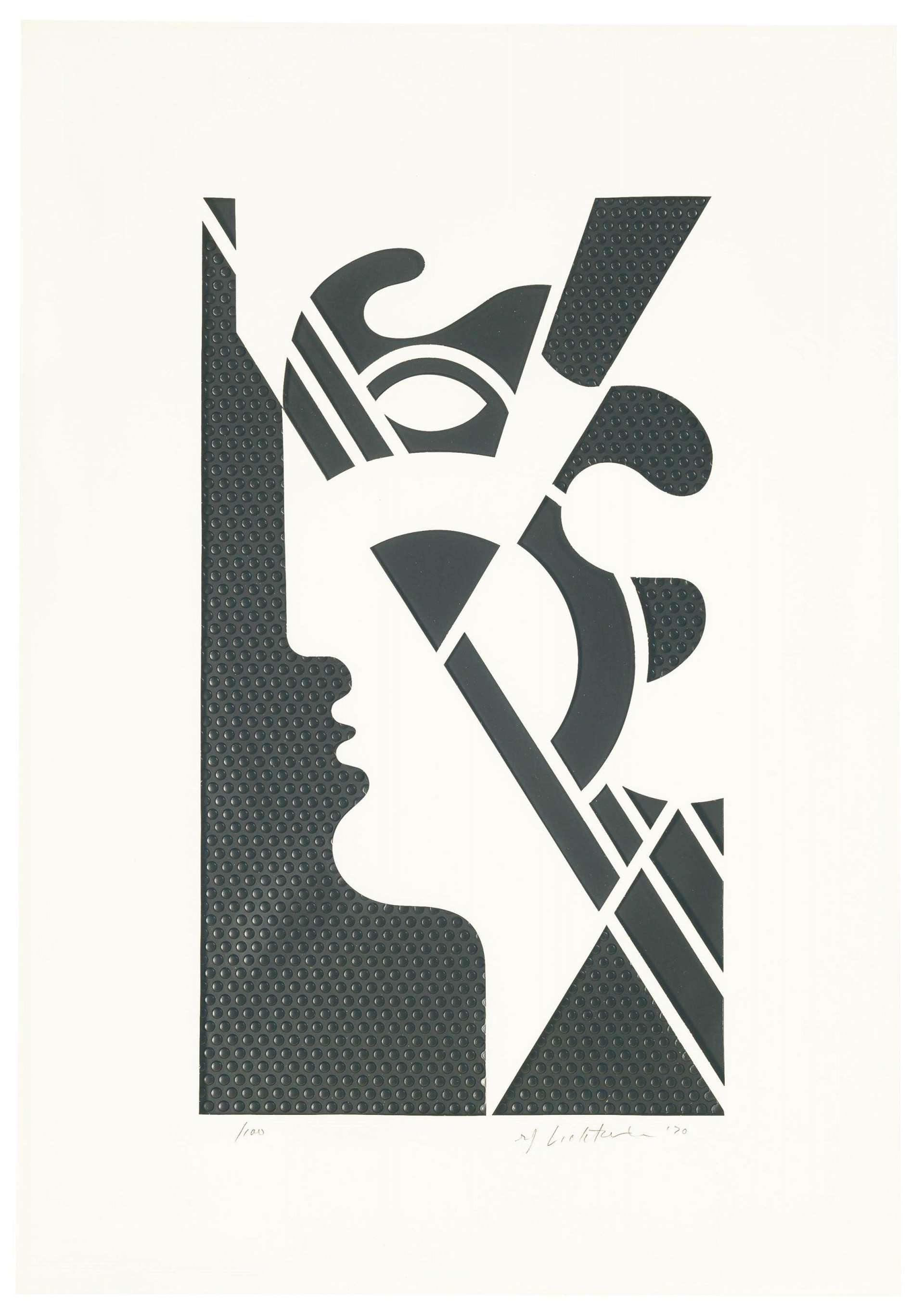 Modern Head #5 - Signed Print by Roy Lichtenstein 1970 - MyArtBroker