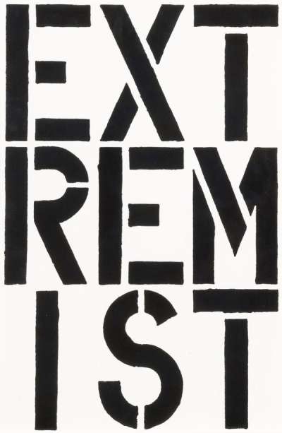 Christopher Wool: Extremist - Unsigned Print