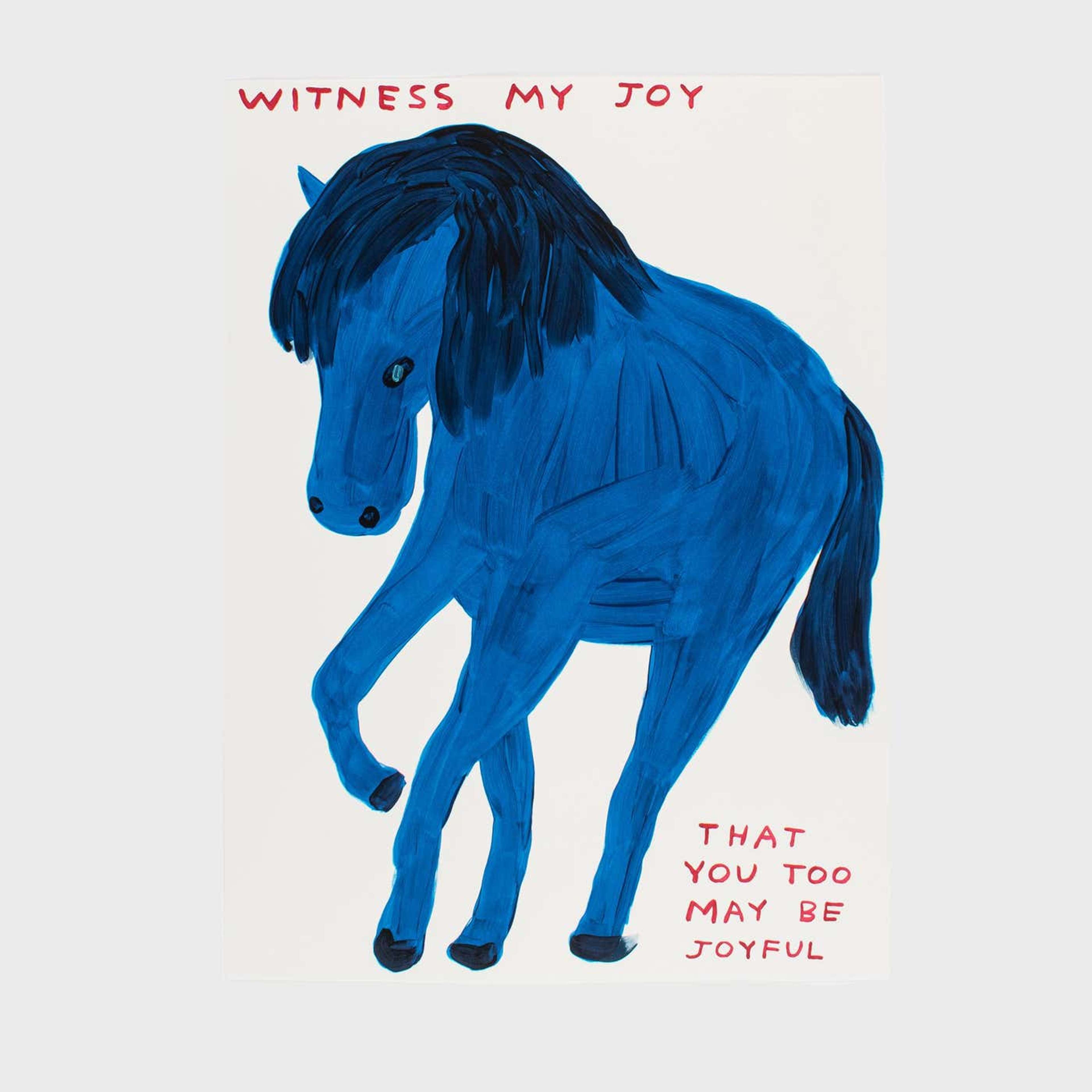 Witness My Joy - Signed Print by David Shrigley 2022 - MyArtBroker