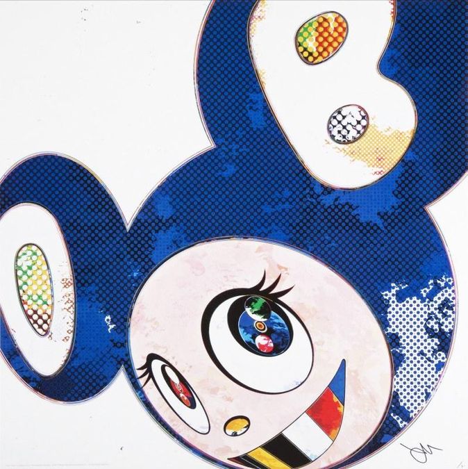 Takashi Murakami And Then The Superflat Method (blue) (Signed Print ...